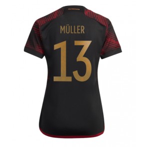 Njemačka Thomas Muller #13 Gostujuci Dres za Ženska SP 2022 Kratak Rukavima